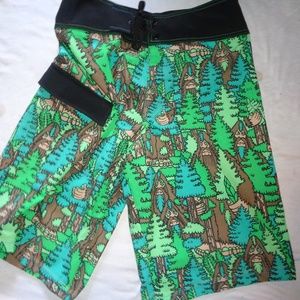 Aquadelics Scooter Bigfoot Swimwear Board Shorts